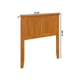 thumbnail image 2 of AFI Nantucket Twin Solid Wood Panel Headboard with Attachable Charger, Light Toffee, 2 of 8
