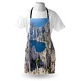 thumbnail image 4 of France Apron, Aerial Landscape Image of Cassis Bay and Sea in French Riviera Art Illustration, Unisex Kitchen Bib with Adjustable Neck for Cooking Gardening, Adult Size, Multicolor, by Ambesonne, 4 of 4