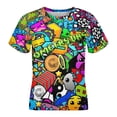 thumbnail image 4 of Geometry Dash Children's T-Shirt Short Sleeve T-Shirt Breathable Summer Tee Shirt for Boys Girls 120CM, 4 of 8