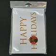 thumbnail image 3 of Doberman Pinscher Red and Rust Natural Ears #2 Happy Holidays Greeting Cards and Envelopes Pack of 8 7 in x 5 in, 3 of 3