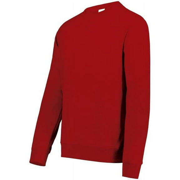 Augusta Sportswear 6957.085.S All-Day Core Basics Fleece Crew T-Shirt, Cherry Red - Small