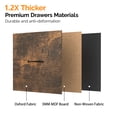 thumbnail image 4 of Ktaxon 4-Drawer File Cabinet  Fabric Filing Cabinet, Printer Stand, for A4 & Letter-Size, Brown & Black, 4 of 9