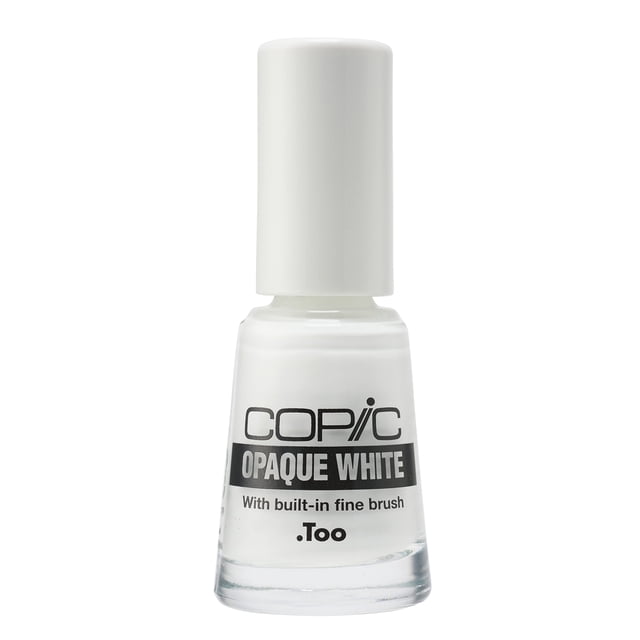 Cepillo fino Copic blanco opaco de 6 ml