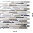 thumbnail image 2 of czcpp-Peel and Stick Self Adhesive Removable Stick On Kitchen Backsplash Bathroom 3D Wall Tiles in Como Pebble (10 Sheets), 2 of 4