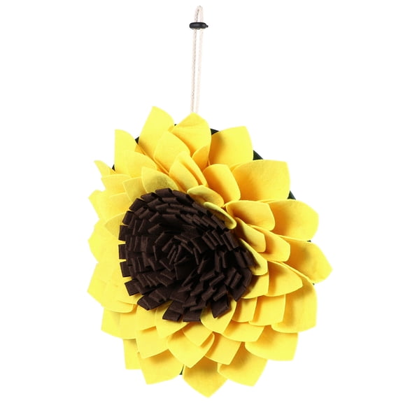 OFFIGAM Sunflower Polyester Feeding Slow Snuffle Shape Mat Eating Dog