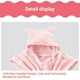 thumbnail image 4 of Toalla con capucha, toalla de baño, toalla de limpieza absorbente de fibra, capa, toalla de baño para niños pequeños, material de fibra suave, diseño plegable y portátil, ideal para baños, 4 of 9