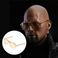 thumbnail image 5 of 1/6 Scale Sunglasses, Male And Female Sun Glasses, Alloy Retro Glasses, for 12inch Action Figures Accessories - E01 Gold, 2.6x2.3cm, 5 of 8