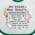 thumbnail image 4 of Inktastic My First New Years Resolutions with Baby Clip Art and Stars Girls Baby Bib, 4 of 4