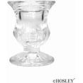 thumbnail image 5 of Hosley Set of 12 Glass Taper Candle Holders & Set of 3 Clear Crystal Glass Taper Holders, 5 of 5