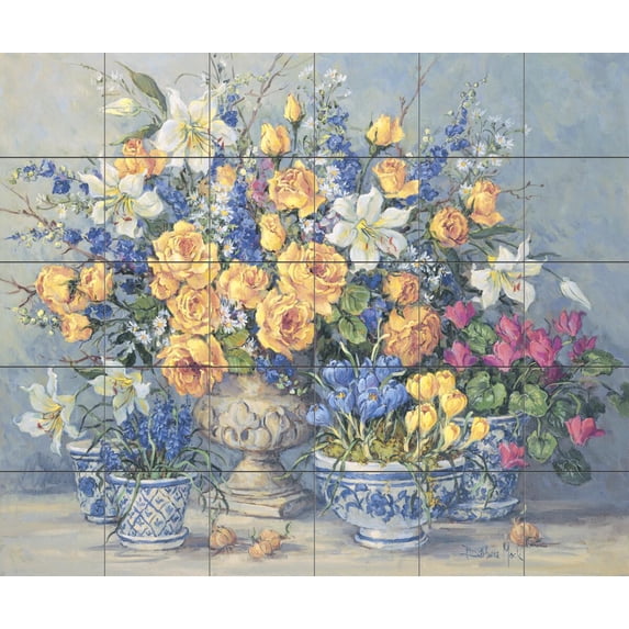 Tile Mural Kitchen Backsplash - BM-From Gabrielles - by Barbara Mock
