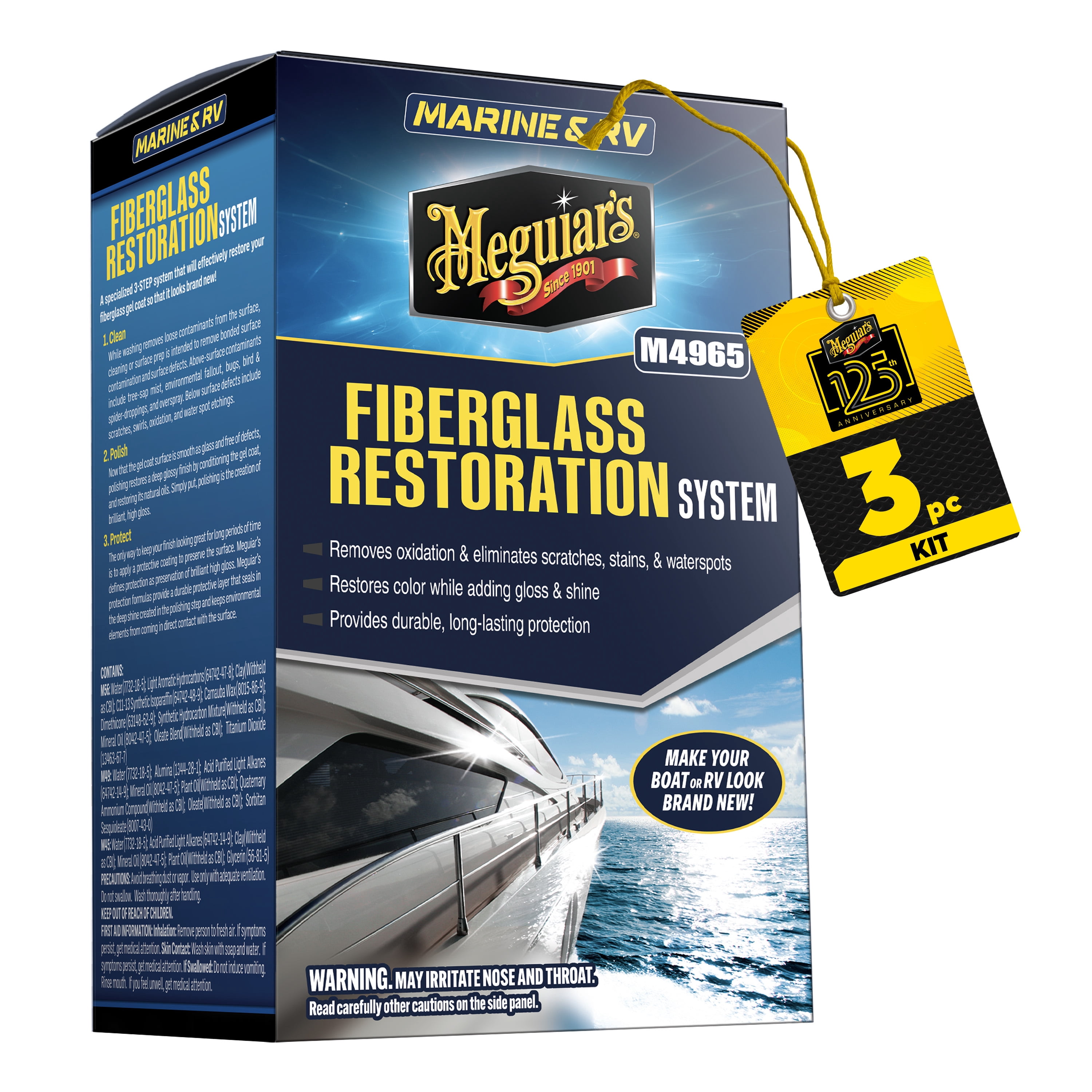 Meguiar's, Marine Rv Multicolor Multi Cleaner Wax, 32 fl oz