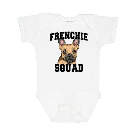 

Inktastic Cute French Bulldog Frenchie Squad Boys or Girls Baby Bodysuit