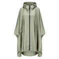thumbnail image 4 of Rain Jackets for Unisex Green Fashion Jacket Coat Hooded Raincoat Adults Teens With Pockets, 4 of 8