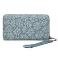 thumbnail image 6 of Wrangler Black Daisy Wallet for Women Bifold Credit Card Wallet Large Women's Wallets Ladies Cash Wallet with ID Window RFID Lining Card Cases Money, Navy, 6 of 7