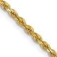 thumbnail image 1 of Chaîne Pendentif Collier Chaîne Corde 18 Pouces 2mm en Or Jaune 14k, 1 of 9