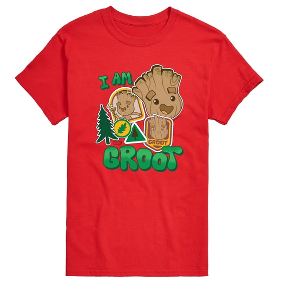 Guardians Of The Galaxy - Groot Sticker - Men's Short Sleeve Graphic T-Shirt