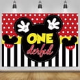 thumbnail image 5 of Disney dibujos animados Mickey Mouse niños feliz 1er cumpleaños fiesta fondo decoración Baby Shower fotografía Banner, 5 of 5