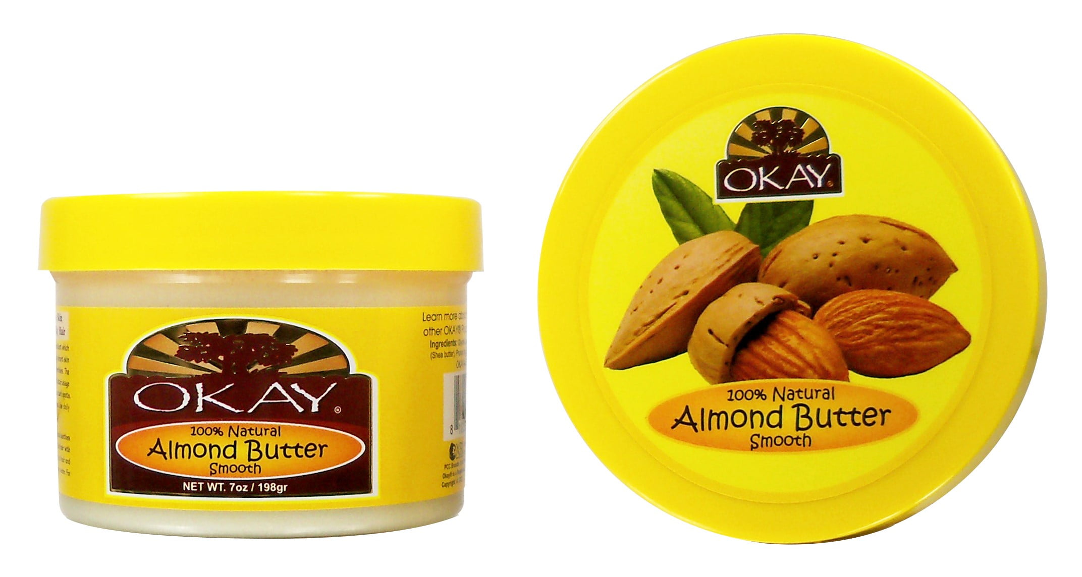 Okay 100 Natural Smooth, Almond Butter, 7 Oz