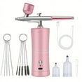 thumbnail image 1 of 1 Set Mini Airbrush Kit With Portable Air Brush Compressor Set, Gravity Feed Air, 1 of 4