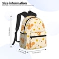 thumbnail image 4 of Haiem Squirrel And Leaves Lightweight Backpack for School, Classic Basic Water Resistant Casual Daypack for Travel with Bottle Side Pockets, 4 of 8