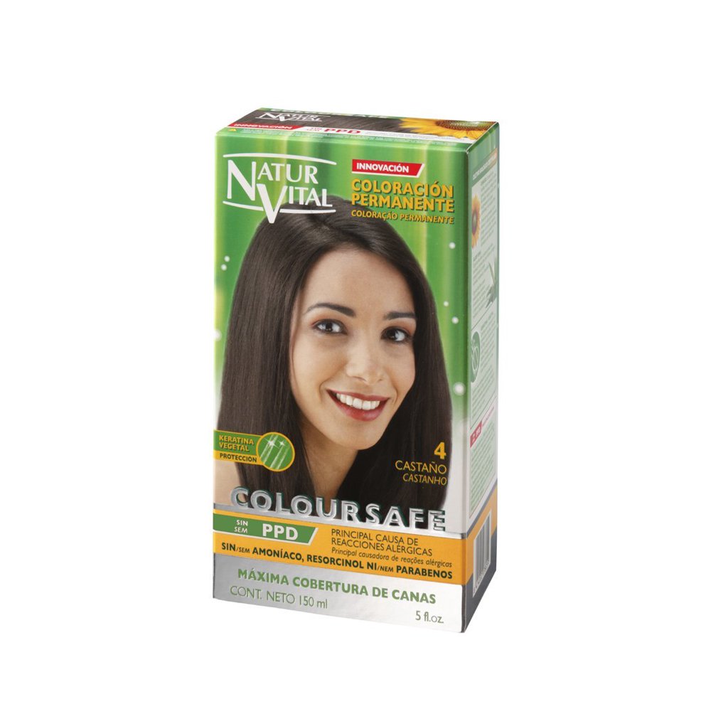 Natur Vital Permanent Hair Dye, Permanent Hair Color . Coloursafe, No