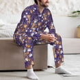 thumbnail image 5 of Wukai Bowling Game Men's Long-Sleeve Pajama Set - Comfortable Sleepwear with Button-Down Shirt and Pants-XX-Large, 5 of 6
