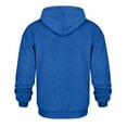 thumbnail image 4 of Mens Hoodies Casual Solid Color Plush Half-Zip Sweatshirt Hoody Fall Winter Vintage Clothes,Size M-3XL, 4 of 4