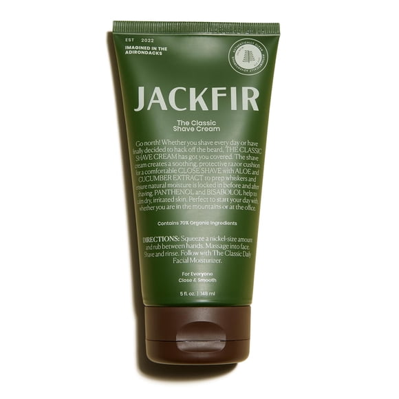 Crema de afeitar Jackfir The Classic para hombre 150 ml con aloe y pepino