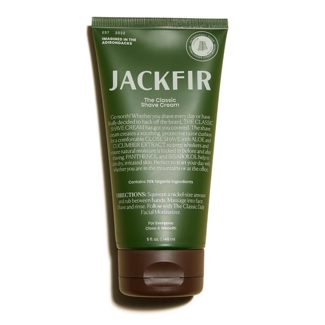 Crema de afeitar Jackfir The Classic para hombre 150 ml con aloe y pepino