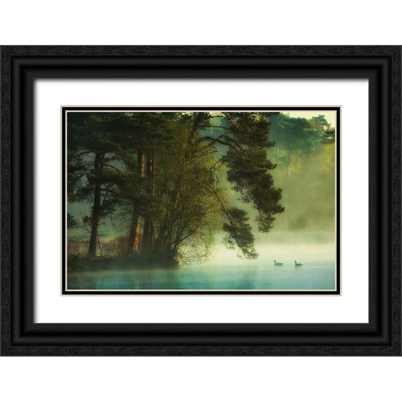 van Dongen, Anton 18x13 Black Ornate Wood Framed with Double Matting Museum Art Print Titled - Dutch fen