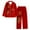 Gold, variant on HNMKIU Womens Pajamas Set Women Christmas Casual Lapel Print Santa Holiday Snowflakes Long Sleeve Pant Set