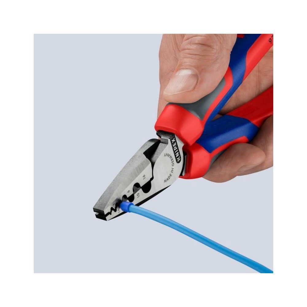 Knipex 7 1/4" Crimping Pliers for Wire Ferrules