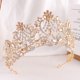 thumbnail image 2 of Zhuge Tiara de boda para novia, diadema de princesa, corona nupcial, joyería para el cabello con diamantes de imitación de cristal, decoración para novia, cumpleaños, graduación, boda (A), 2 of 4