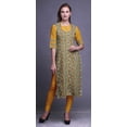 thumbnail image 2 of Bimba Kurti Droite Décontractée Imprimée Haut à Manches 3/4 Longue Kurta Robe pour Femmes, 2 of 6