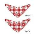 thumbnail image 3 of Easygdp Red Plaid Daisy Premium Dog Bandanas Triangle Scarf, Suitable for Small, Medium, and Large Dogs, Dog Pet Apparel.-Large, 3 of 5