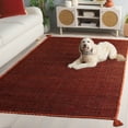thumbnail image 3 of Safavieh Montauk Bijar Solid Cotton Area Rug, Orange/Black, 2'3" x 4', 3 of 11