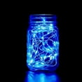 thumbnail image 4 of BalsaCircle 7.5 feet Blue 20 LED Fairy Lights Garland - Wedding Party Event Home Centerpieces Backdrop Decorations Supply, 4 of 7