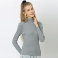thumbnail image 3 of Gyratedream Little Baby Turtleneck Long Sleeve Sweater Parent-Child Solid Colour Warm Pullover Base Tops, 3 of 5
