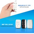 thumbnail image 4 of Key Fob Cover Compatible with Range Rover LR4 Sport Evoque Jaguar XF XJ XJL F-Pace Keychain Case Holder Protector,White, 4 of 6