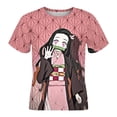 thumbnail image 4 of Kamado Nezuko Kids Short Sleeve Tee Shirt Novelty Crewneck T-Shirts Unisex Summer Blouse Tops for Boys Girls 130CM, 4 of 8