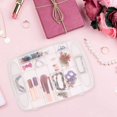thumbnail image 4 of Craft Organizer Box Plastic Grid Transparent Compartment Jewlery, 4 of 6