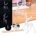 thumbnail image 2 of VogueV Crystal Reindeer Figurine Ornament, Sparkling Holiday Tabletop Décor for Christmas Tree Mantel, Elegant Gift Box Ready Present for Collectors, 1X Crystal Elk Ornament, 2 of 9