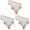 Pink 3Packs, variant on Table Flag Lace Doily Placemat Tray Pad Long Towel European Wine Red And White Lace Table Flag 4PCS Pink 4Packs 150x40 cm