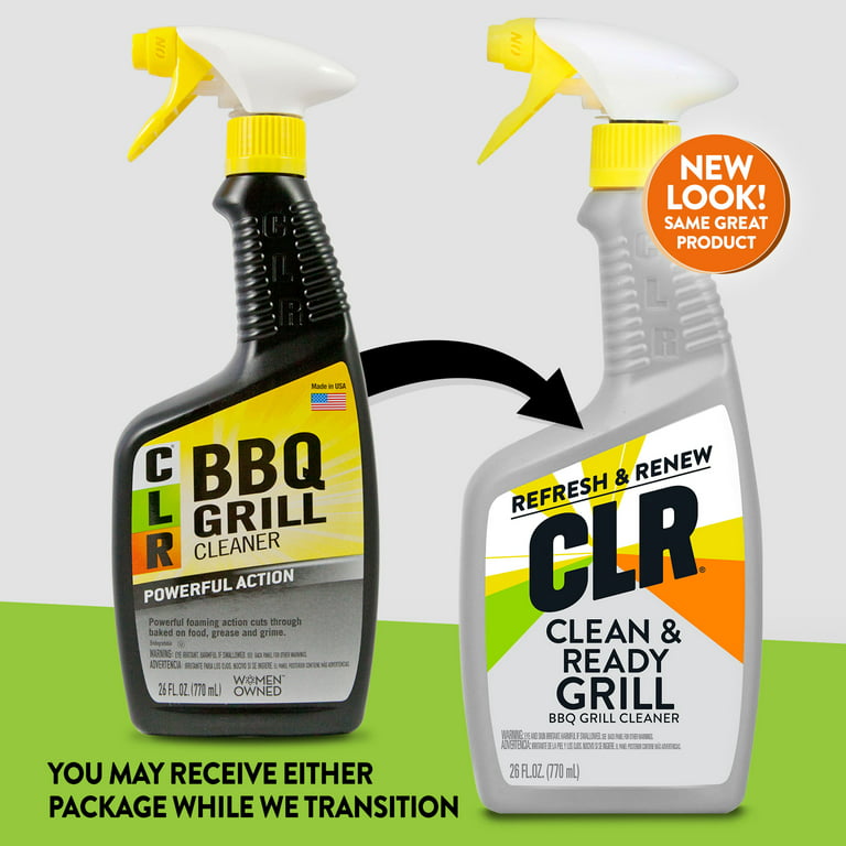 CLR Grill Cleaner and Degreaser Spray, BBQ Cleaner Removes Burnt
