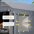 thumbnail image 4 of Mellcom 10'x20' Carport ,Outdoor Portable Carport Garage with Sidewalls and All Weather for Car,Storage,Tool room, 4 of 10