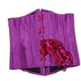 thumbnail image 4 of WMTBSRSW Underbust Corsets for Women Satin Corset Top Waist Trainer Fashion Bustier Cincher Corsets, 4 of 7