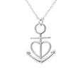thumbnail image 6 of 50th Birthday Greeting Card Silver Anchor Heart Necklace Womens Ginger Lyne Collection, 6 of 7