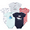 Fun Pirate, variant on Short Sleeve Bodysuits, 5-Pack, Newborn- 24 Months