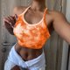 thumbnail image 4 of Ropa exterior deportiva transpirable y cómoda para mujer, correa fina a la moda, ropa de yoga falsa de dos piezas para baile y fitness, verano, 4 of 5