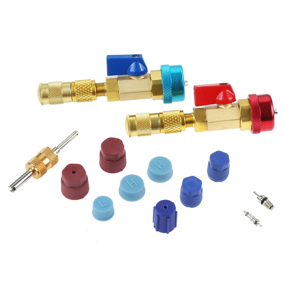 R134A Air Conditioning Valve Core Quick Remover Installer High Low Pressure Tool Air Conditioner HVAC Gauges Tools